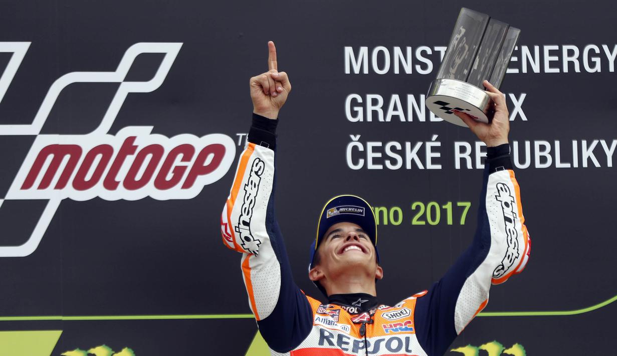 1. Marc Marquez (Repsol Honda) - 154 Poin. (AP/Petr David Josek)