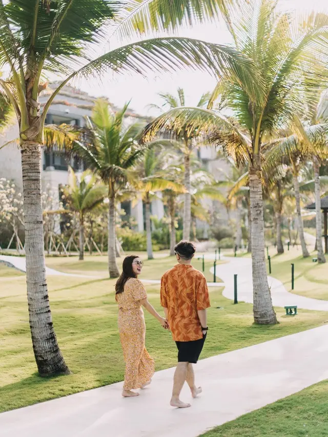 6 Momen Manis Nisya Ahmad dan Suami saat Liburan di Bali, Habiskan Waktu Berdua