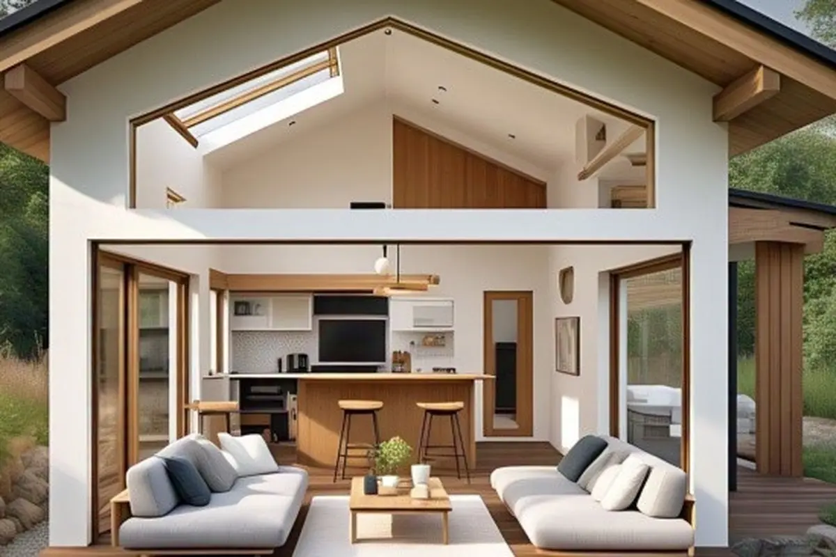 Rumah Model Scandinavian untuk Hunian Sempit (Credit: Meta AI)