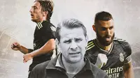 Ilustrasi - Luka Modric, Lev Yashin, Karim Benzema (Bola.com/Adreanus Titus)