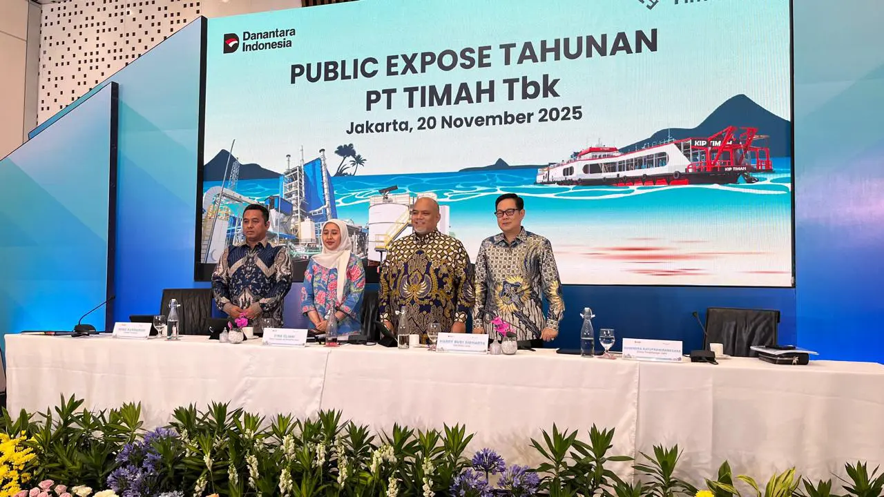Paparan publik PT Timah Tbk (TINS), Kamis (20/11/2025). (Foto: Liputan6.com/Gagas Y)