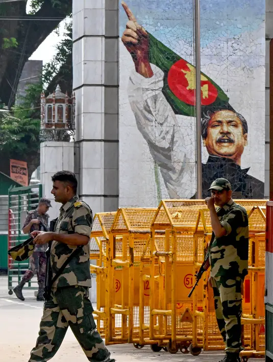 Gelombang demonstrasi di Bangladesh dimulai secara damai pada 1 Juli 2024 lalu. (Dibyangshu SARKAR/AFP)