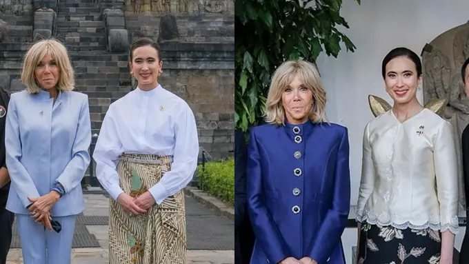 Gaya Menpar Widi Wardhana Temani Brigitte Macron Kunjungan di Jakarta dan Magelang, dari Tampil Formal hingga Pakai Sandal Anyaman