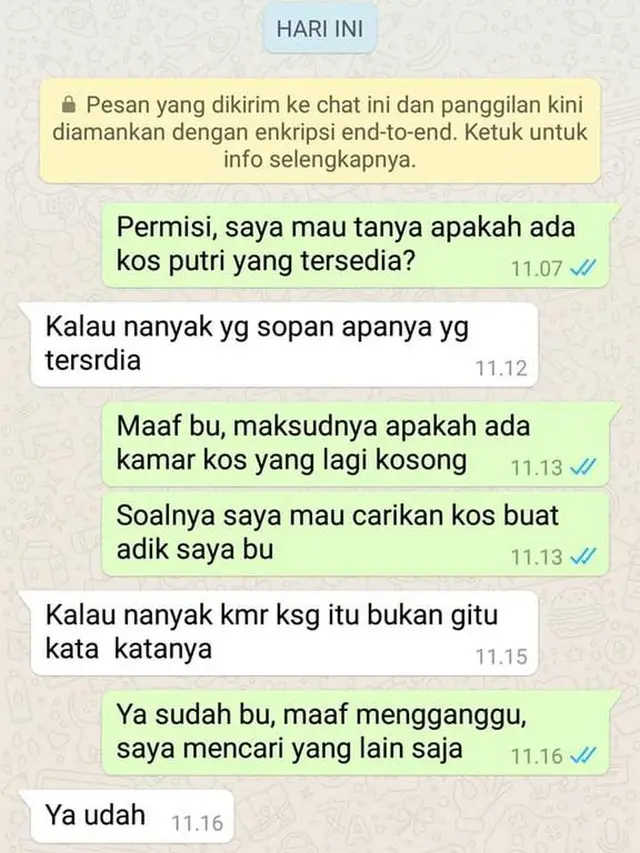 Kumpulan Chat Kocak Anak Kos dan Pemilik Kos-Kosan Ini Bikin Geleng Kepala