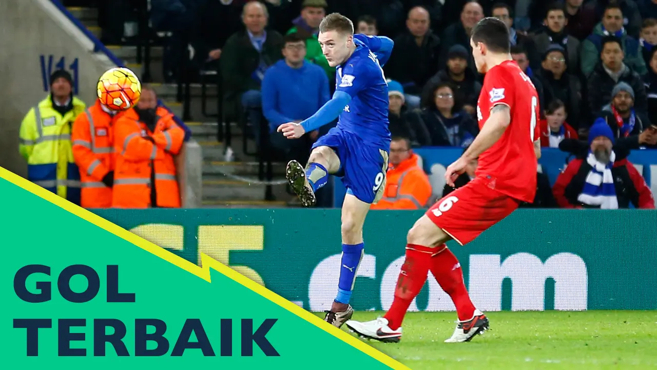 5 Gol Terbaik Premier League, Tendangan Berkelas Jamie Vardy