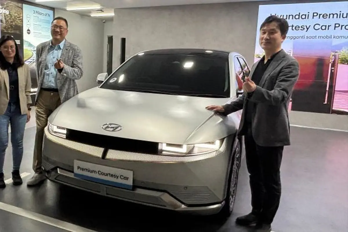 Hyundai Berikan Mobil pinjaman saat Kendaraan Konsumen Diservis di Bengkel Resmi (Arief A/Liputan6.com)