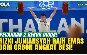 Rizki Juniansyah kembali menunjukkan kelasnya. Lifter peraih emas Olimpiade Paris 2024 ini meraih medali emas SEA Games 2025 Thailand sekaligus memecahkan dua rekor dunia pada kelas 79 kg putra. Bertanding di Chonburi, Senin (15/12/2025), Rizki menca...