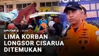 Lima Korban Longsor Cisarua Ditemukan