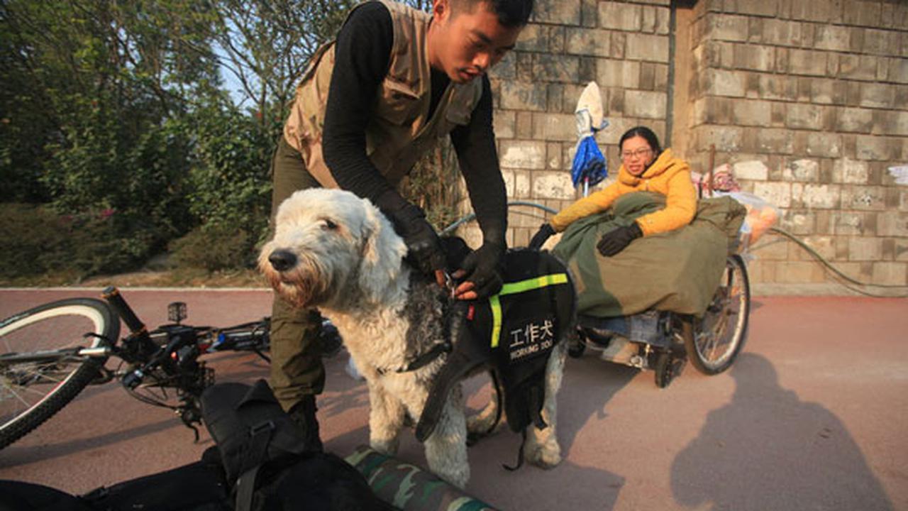 Ding Yizhou dan sang kekasih. (China Daily)