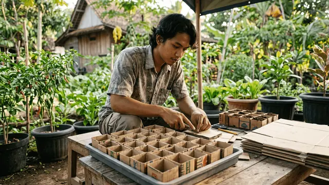 Cara Memanfaatkan Kardus Bekas Sebagai Media Semai Sayuran