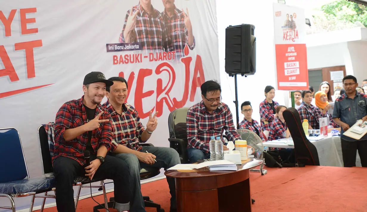 Suami Gisella Anastasia itu mengaku sejak lama mengagumi sosok Ahok. Apalagi dengan kerja nyata yang telah dilakukan oleh kedua pasangan tersebut. (Nurwahyunan/Bintang.com)