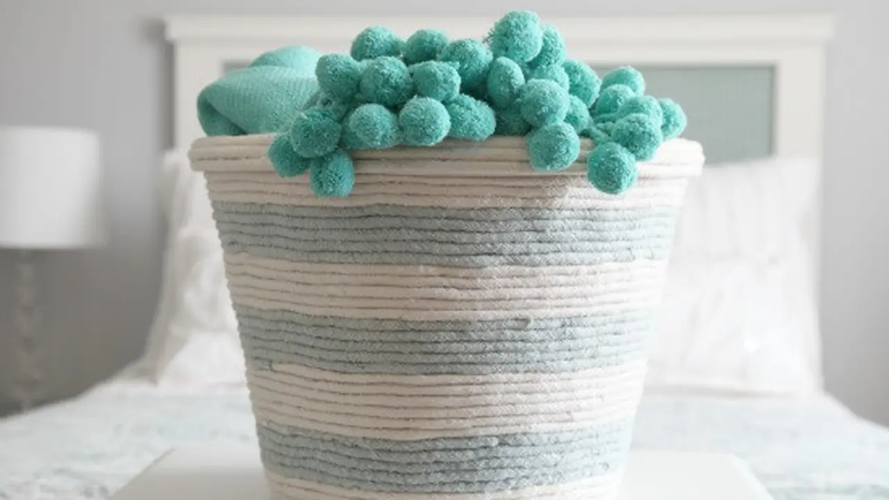 DIY keranjang plastik