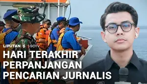 Update Hari Terakhir Perpanjangan Pencarian Jurnalis Hilang di Selat Sunda