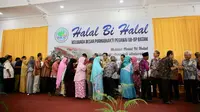 Suasana halal bihalal pensiunan pegawai Otorita Batam di Gedung Guest House BP Batam, Sekupang.