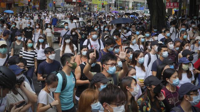 FOTO: Unjuk Rasa Menentang UU Keamanan Nasional di Hong Kong