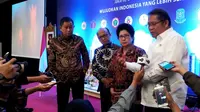 Ditemui dalam acara 'Pertemuan Koordinasi Tim Nusantara Sehat Batch 9, 10, 11 di Jakarta, Selasa (6/8/2019), Menkominfo Rudiantara mengungkapkan, pasang internet di faskes daerah 3T termasuk sulit. (Liputan6.com/Fitri Haryanti Harsono)