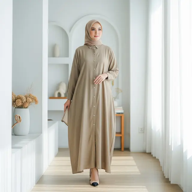Model Gamis Longgar yang Tidak Panas