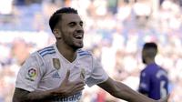 Gelandang Dani Ceballos baru merasakan 21 pertandingan Real Madrid di berbagai ajang pada musim ini. (AFP/Ander Gillenea)