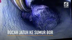 Bocah bernama Roshan terjatuh ke dalam sumur sedalam 110 kaki saat tengah bermain.