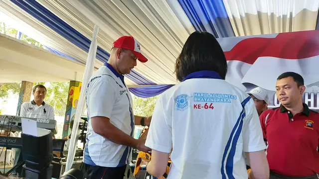 Korlantas Gelar Senam Sehat di Taman Lalu Lintas Cibubur