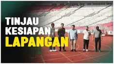 Berita Video, Erick Thohir tinjau rumput Stadion Utama Gelora Bung Karno pada Rabu (5/6/2024)