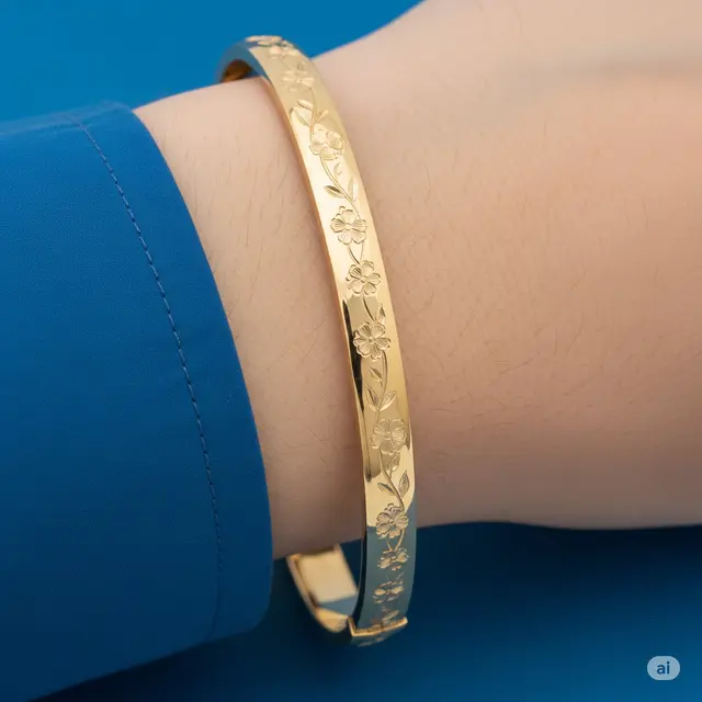 Model Gelang Emas 420 Terbaru.