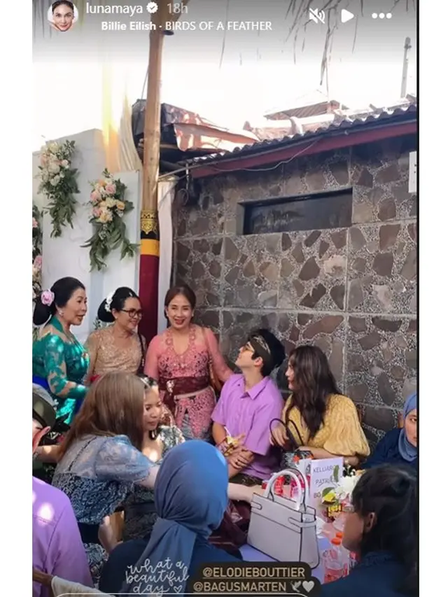 8 Potret Resepsi Pernikahan Elodie Adik Maxime Bouttier di Bali, Luna Maya Hadir