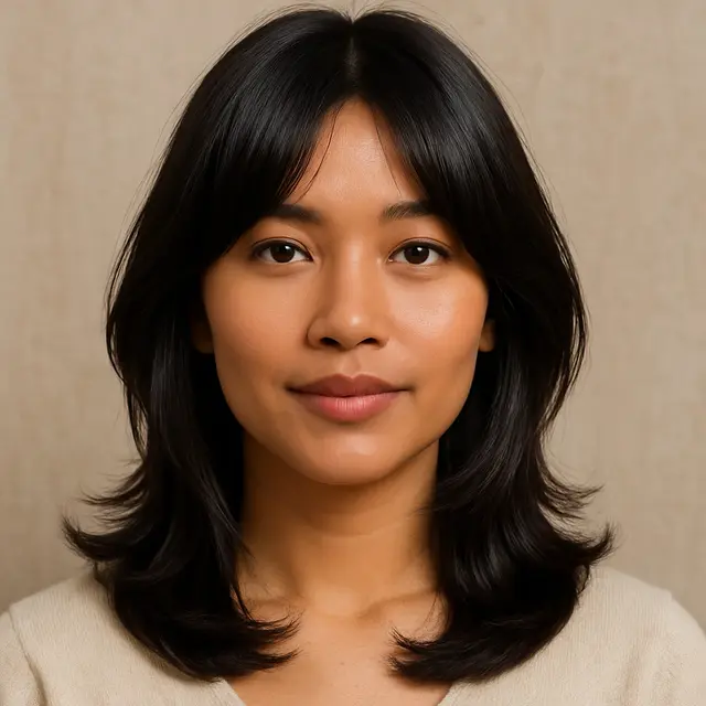 Model Rambut Butterfly Cut Sebahu (Image by ChatGPT)