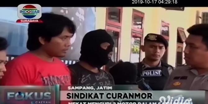 VIDEO: Polisi Tangkap 5 Pelaku Curanmor dan Penadahnya di Sampang