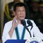 Presiden Filipina Rodrigo Duterte (AP/Bullit Marquezz)