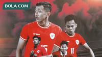 Timnas Indonesia U-20 - Kadek Arel, Dony Tri Pamungkas, Arlyansyah Abdulmanan, Riski Afrisal (Bola.com/Adreanus Titus)
