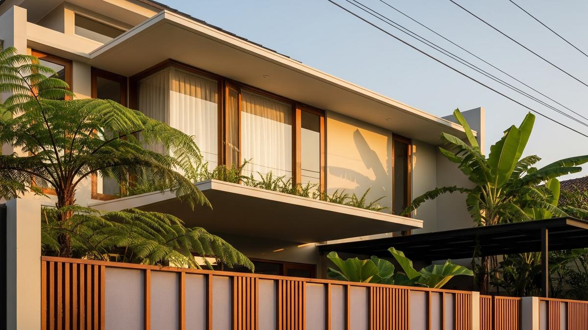8 Model Pagar Kayu Kombinasi Polikarbonat untuk Tampilan Rumah Modern di 2025