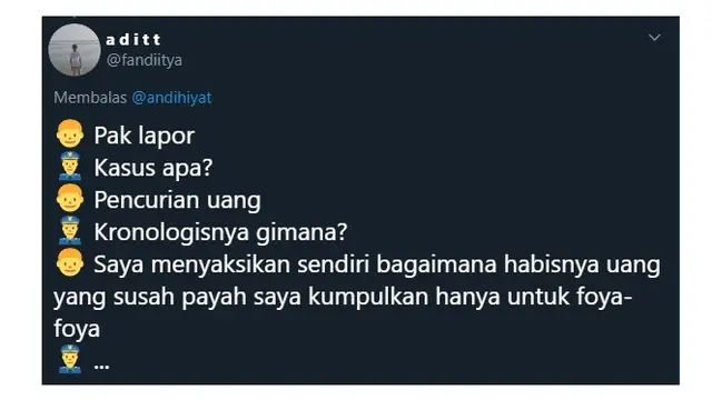 Obrolan Lucu Saat Lapor Polisi Ini Malah Berujung Curhat