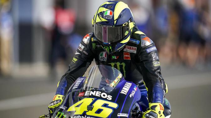Rider Monster Energy Yamaha, Valentino Rossi di MotoGP Qatar 2019. (Twitter/MotoGP)