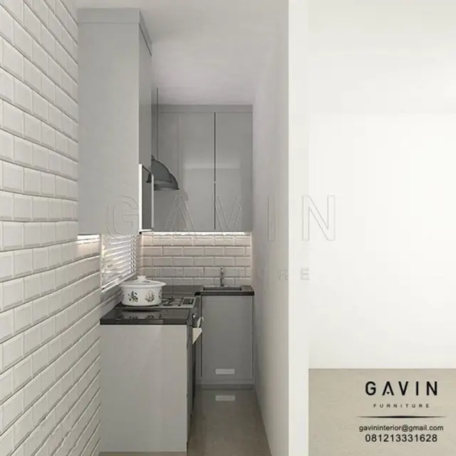 Dapur Letter L Minimalis Sempit