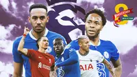 Premier League - Kalidou Koulibaly, Richarlison, Raheem Sterling, Aubameyang, Darwin Nunez (Bola.com/Decika Fatmawaty)