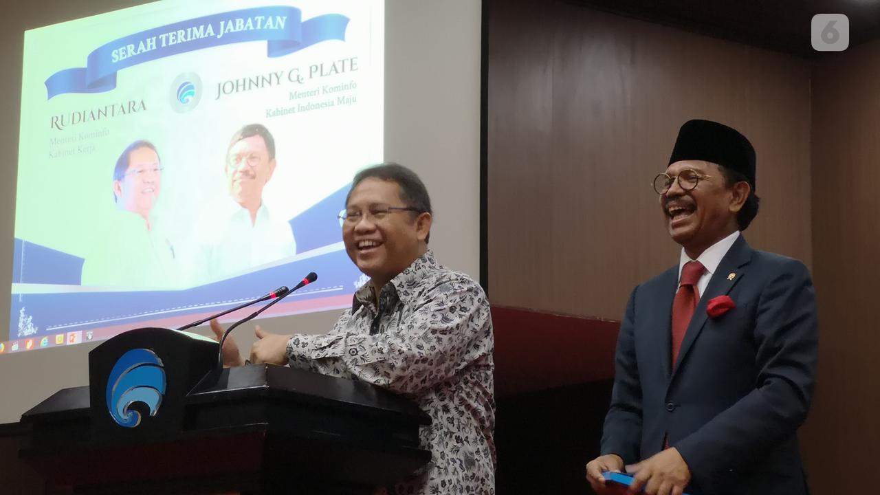 Rudiantara Resmi Serahkan Jabatan Menkominfo ke Johnny G. Plate