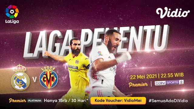 Streaming Liga Spanyol Pekan Terakhir di Vidio