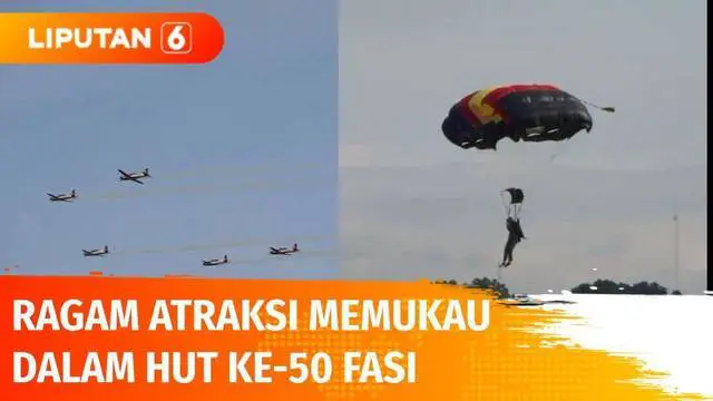 Federasi Aero Sport Indonesia (FASI) memperingati hari jadinya yang ke-50 di komplek Lanud Adisucipto, Sleman, Yogyakarta. Berbagai atraksi kedirgantaraan disajikan mulai dari terjun payung, hingga atraksi pesawat jupiter aerobatik team.