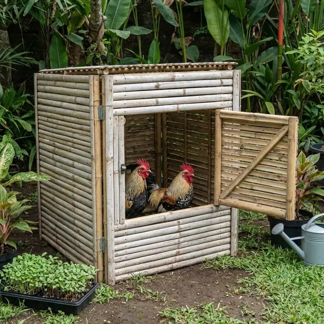 Model Kandang Ayam 'Knock Down', Bisa Bongkar Pasang