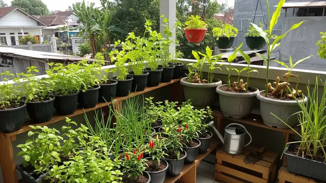 Cara Membuat Kebun Bumbu Dapur di Teras