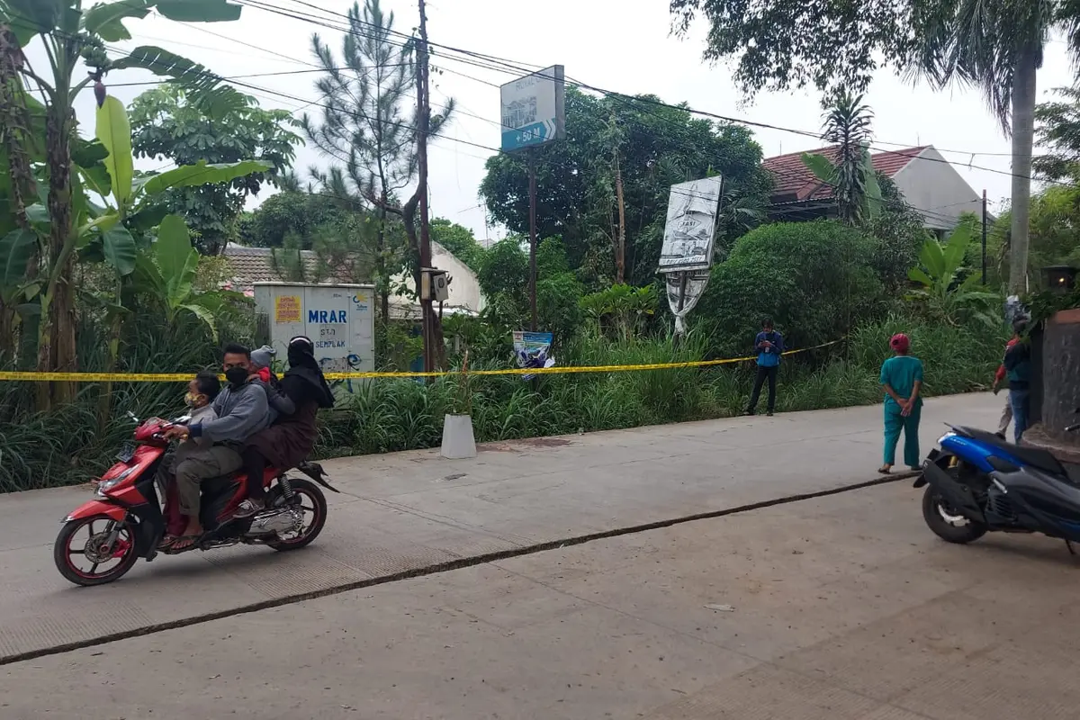 Lokasi pembegalan hingga korban meninggal dunia di Jalan Tonjong, Kecamatan Bojonggede, Kabupaten Bogor