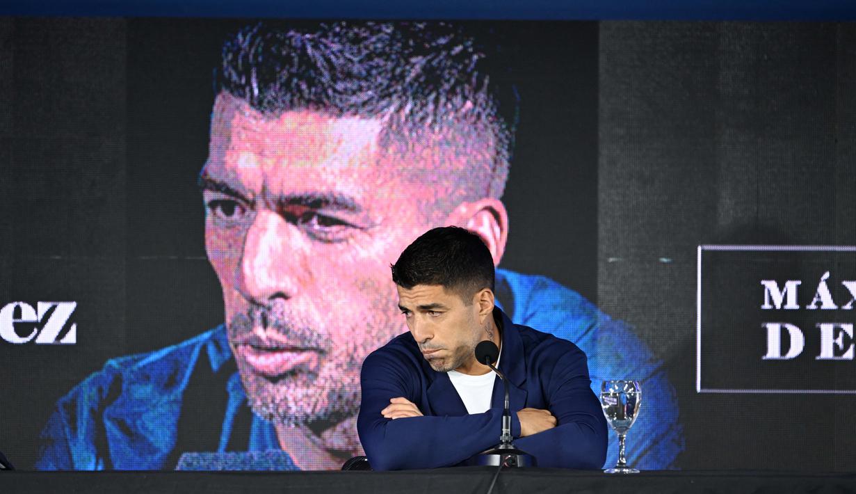 Mantan penyerang Liverpool dan Barcelona itu merupakan pencetak gol terbanyak sepanjang masa Uruguay dengan 69 gol dalam 142 penampilan, setelah melakukan debutnya untuk Uruguay melawan Kolombia pada bulan Februari 2007. (AFP/Eitan Abramovich)