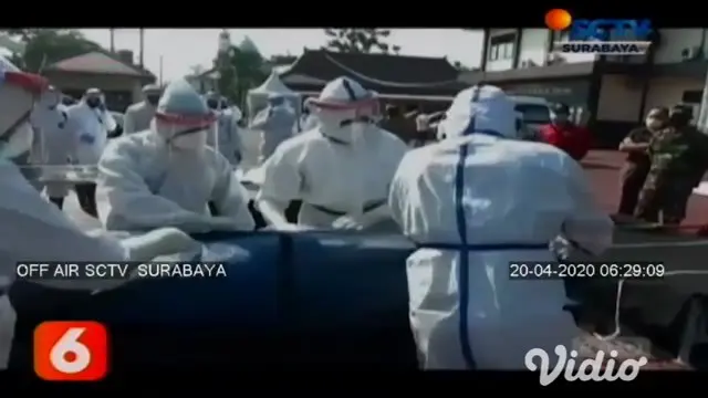 VIDEO: TNI dan Polri di Trenggalek Gelar Simulasi Penanganan Jenazah COVID-19