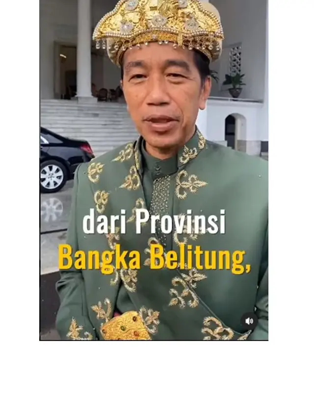 8 Potret Presiden Jokowi di Pidato Kenegaraan 2022, Pakai Baju Adat Bangka Belitung