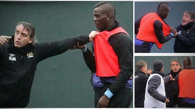 Roberto Mancini dan Mario Balotelli