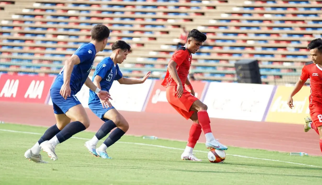 Sementara itu, Filipina belum mengumpulkan angka ada di posisi terbawah klasemen SEA Games 2023 Grup A. (Dok. PSSI)