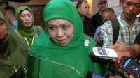 Menteri Sosial Khofifah Indar Parawansa mengungkapkan rencana pembangunan empat gudang logistik di Papua. (Dewi Divianta/Liputan6.com)