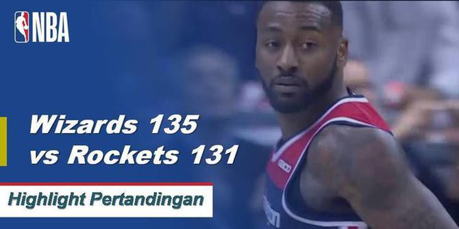 Cuplikan Pertandingan NBA : Wizards 135 vs Rockets 131