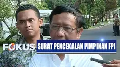 Mahfud MD justru meminta Rizieq untuk mengirimkan surat agar dia bisa melihat sendiri keabsahan surat itu.